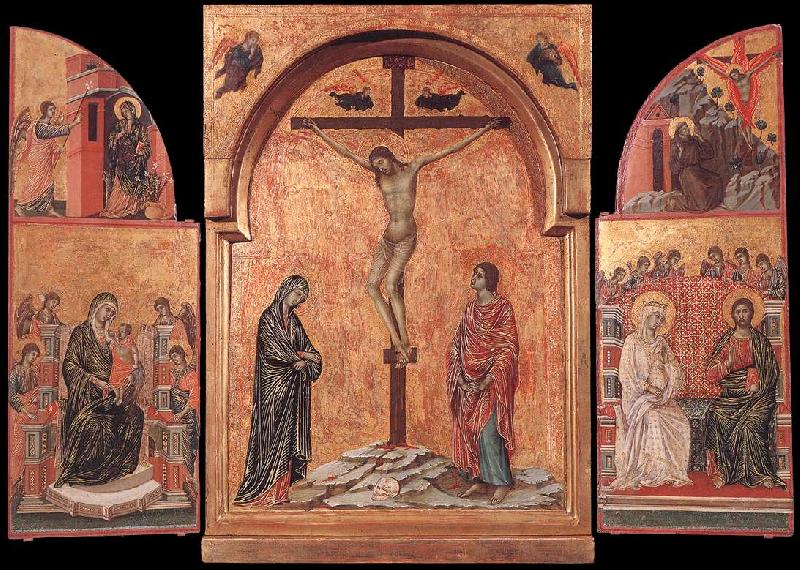Duccio di Buoninsegna Triptych sdg Sweden oil painting art